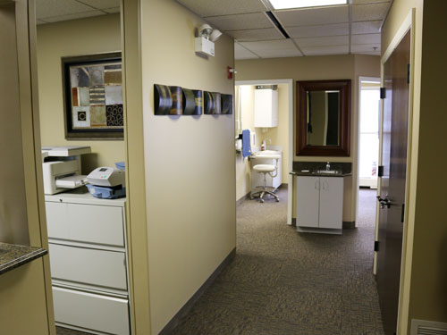 Office tour, hallway