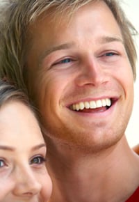Smiling man and woman